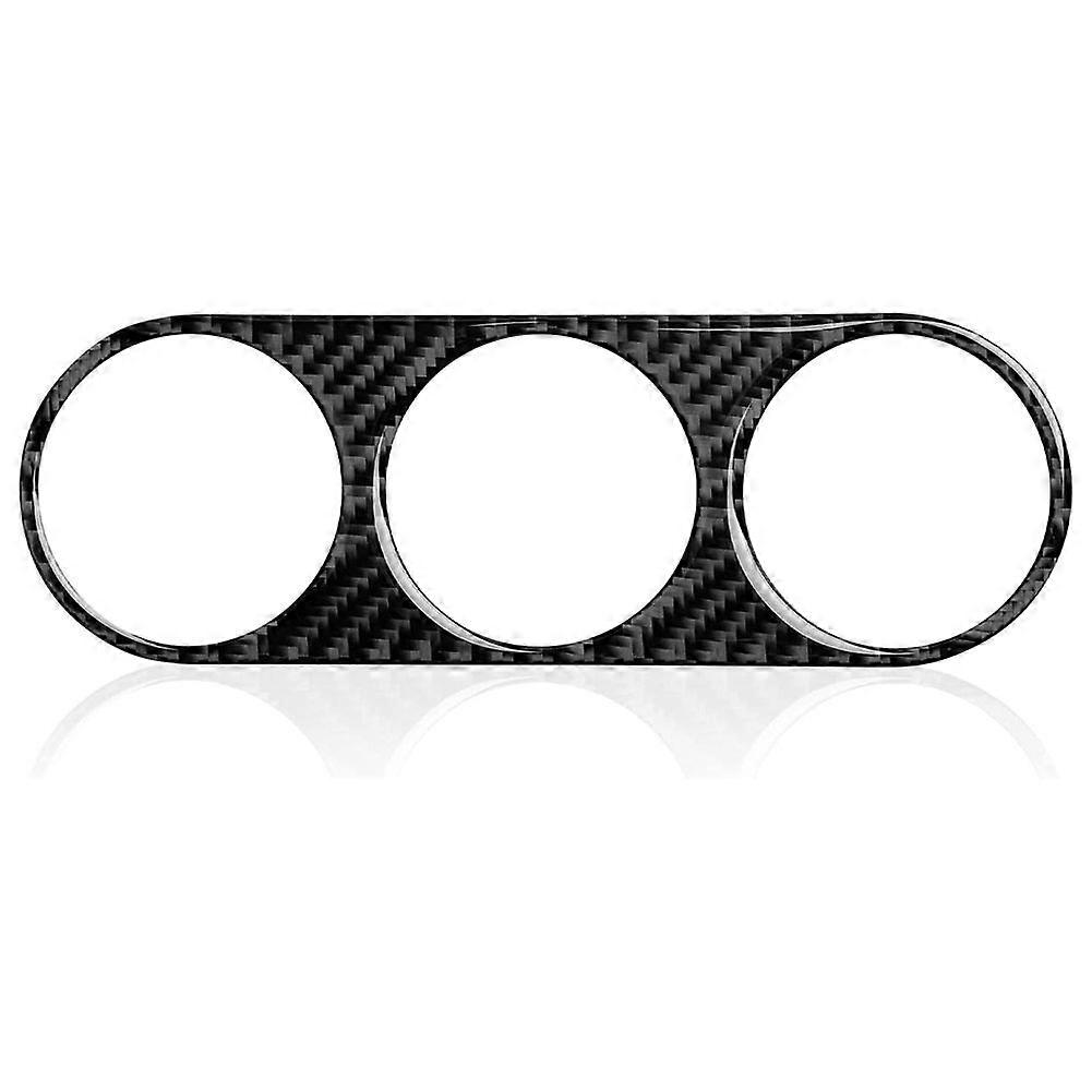 कार्बन फाइबर कार नियंत्रण बटन पैनल ट्रिम Decals स्टिकर के लिए 2008-2014 आंतरिक सामान