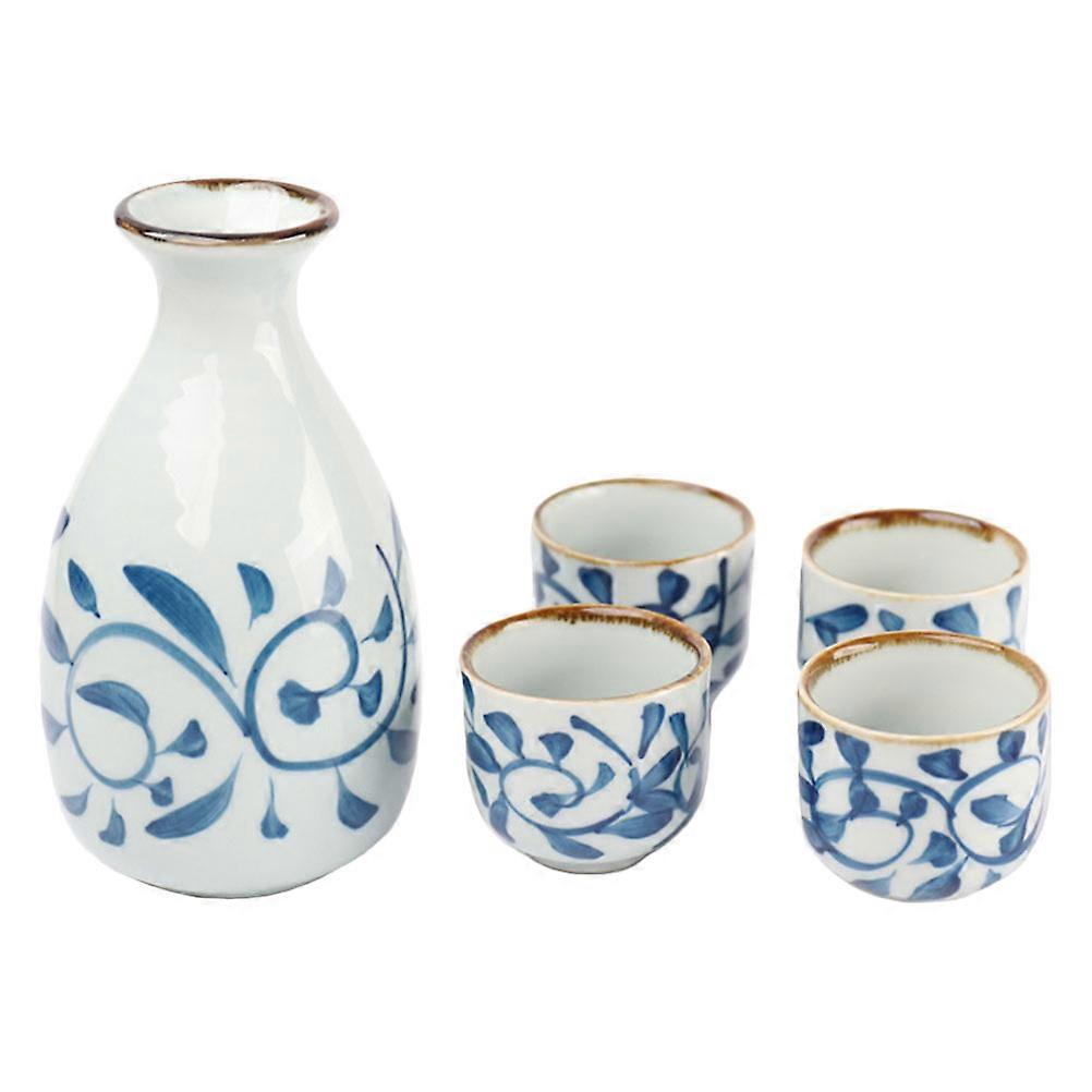 Ceramic Sake Pot Japanese Style for Drinking 1Set Assorted Color