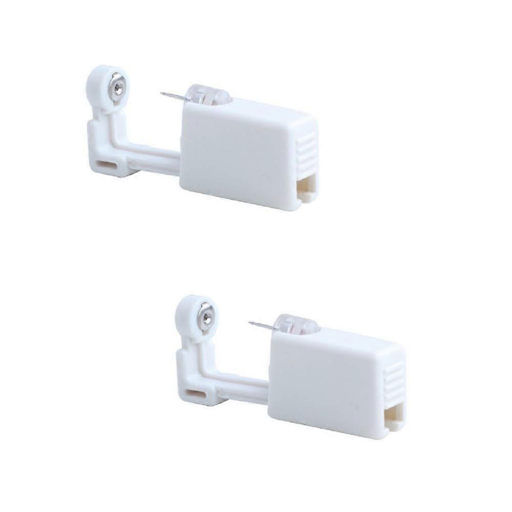 2 Pack Disposable Ear Piercing Kit with Studs, Sterile Self Ear Piercing Gun Set