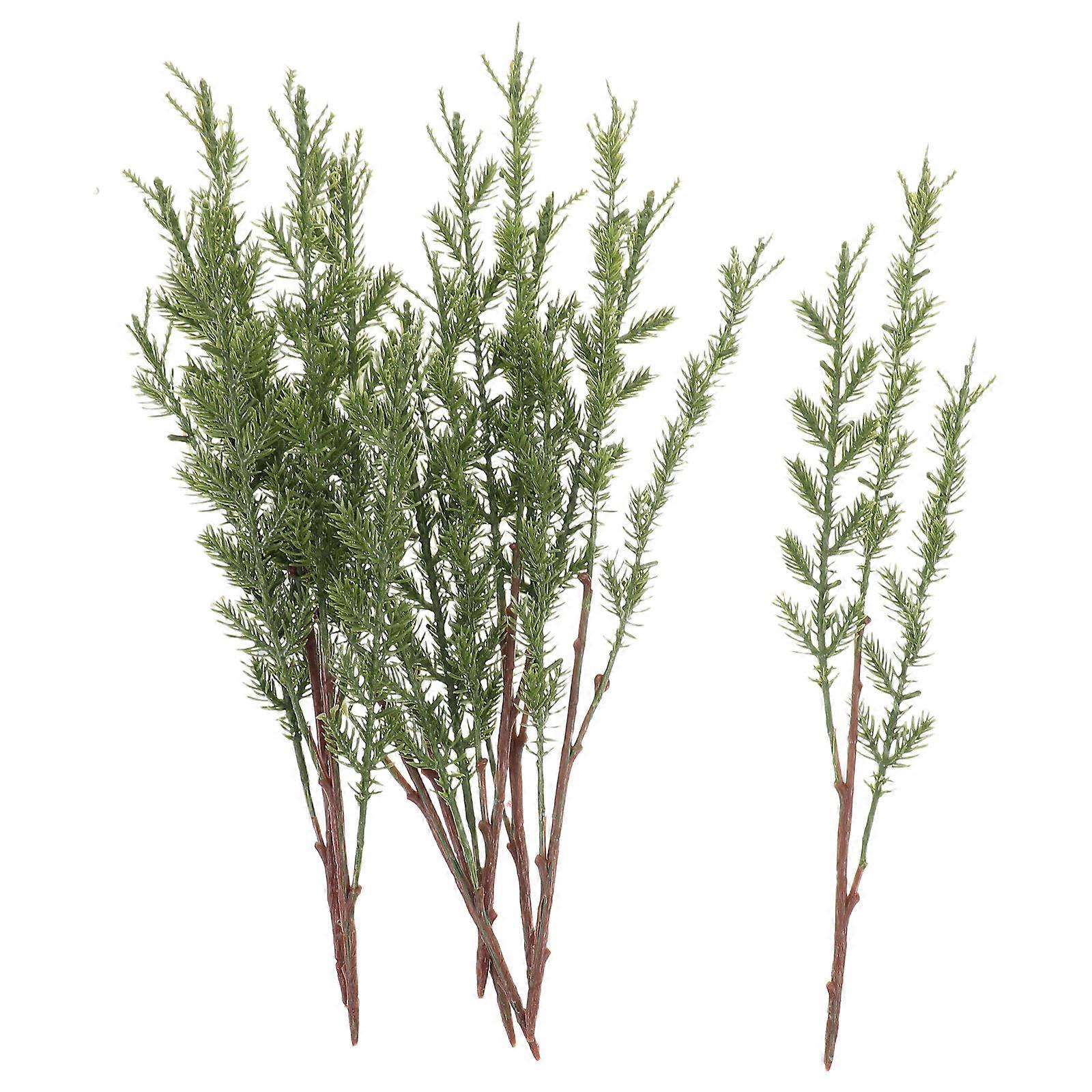 Pine Needle Branches Artificial Greenery Stems for Decoration 8Pcs