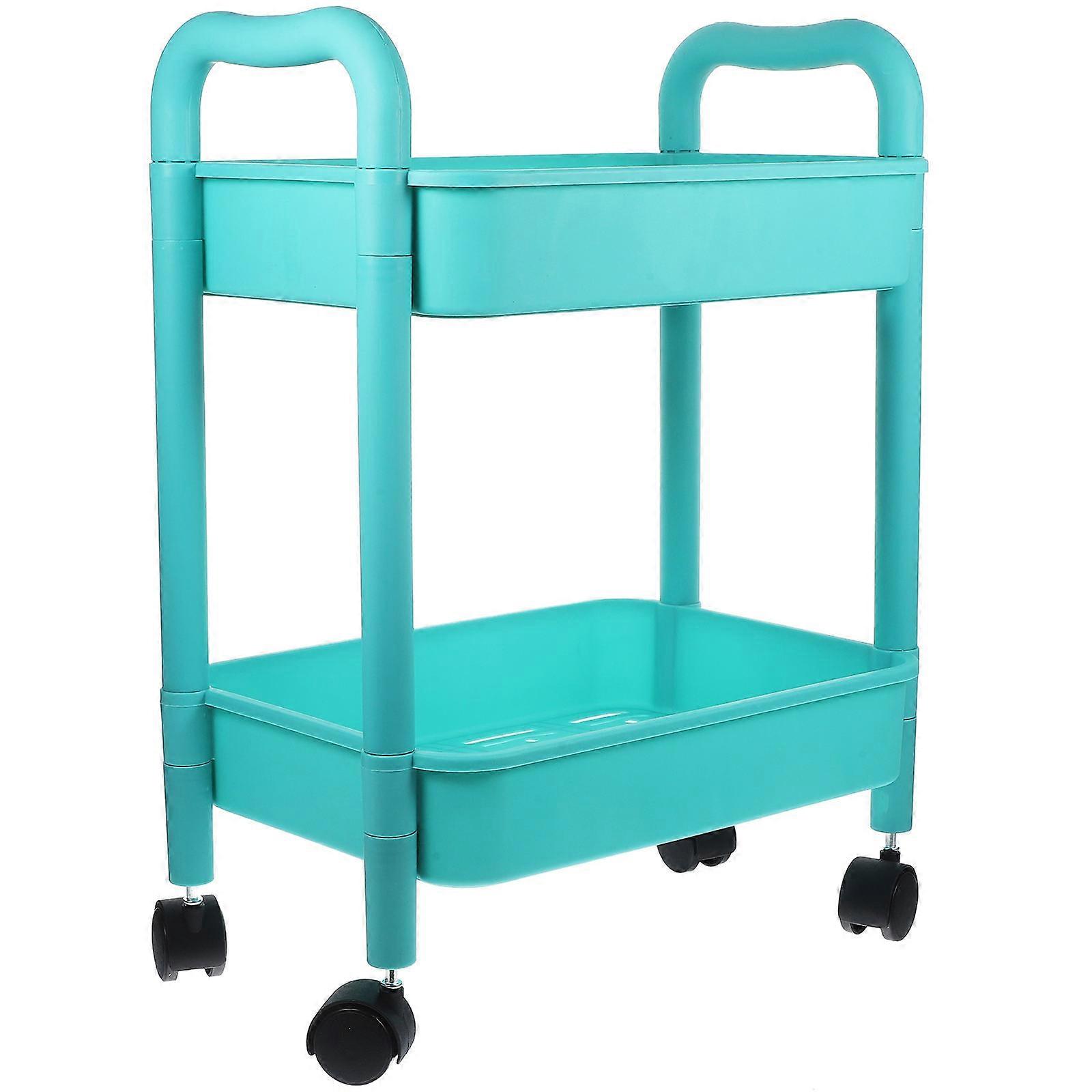 Movable Rolling Organizer Double-layer Multi-Purpose Rolling Shelf Organizer