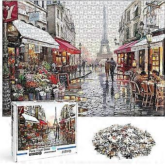 1000 Piece Jigsaw Puzzle, Paris Street Jigsaw Puzzle, Brain Challenge Puzzle