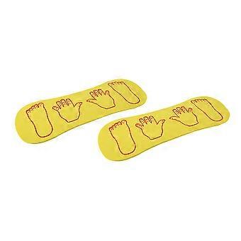 Planche d'exercice pour enfants - Jeu de coordination main-pied - Lot de 2
