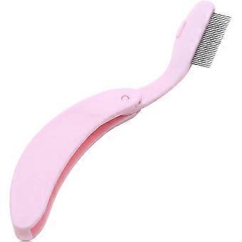 Wimpernkamm Metall Faltbar Wimpernkamm Wimpernkamm Wimperntrenner Wimpernlifting Faltbar für alle Wimpern, Pink