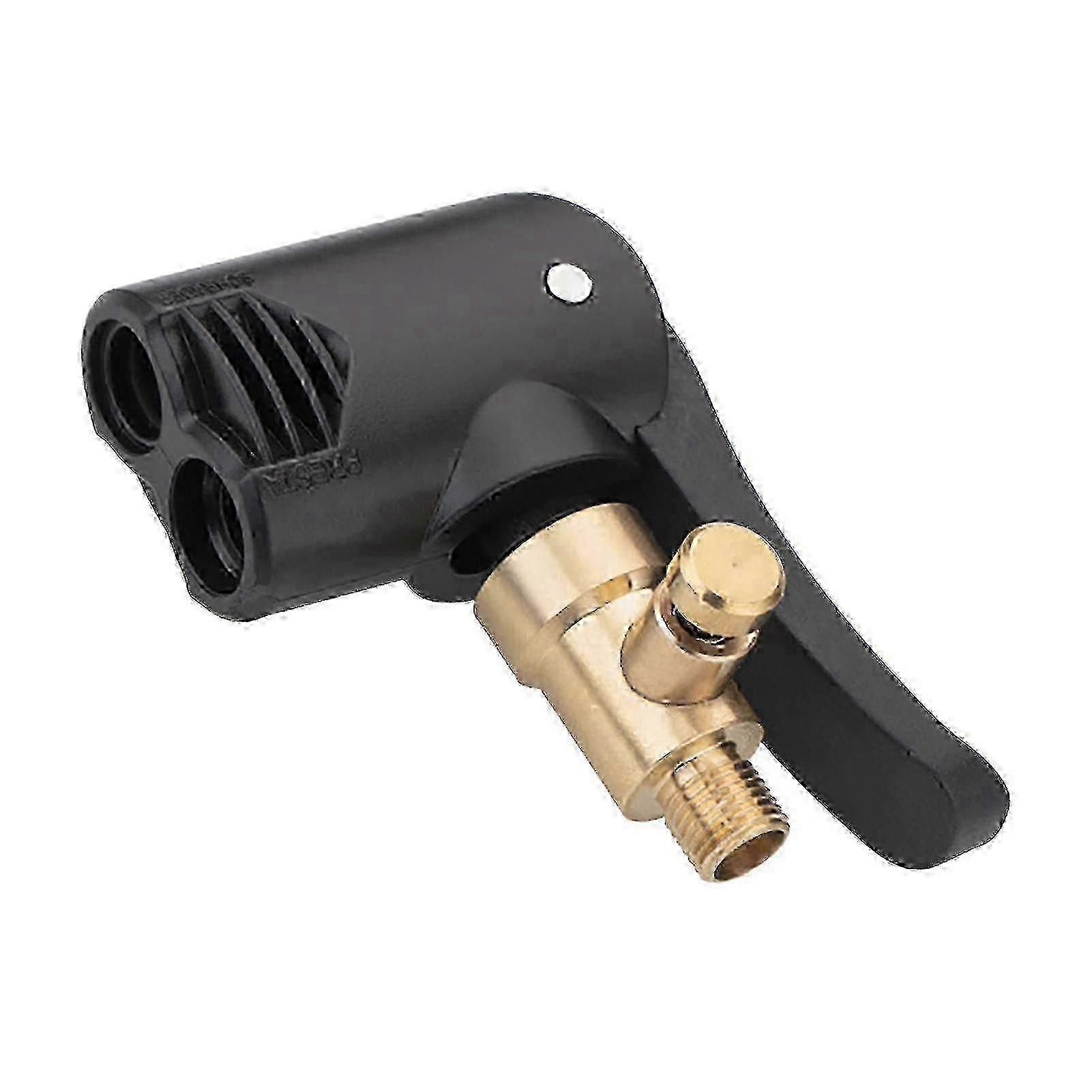 Presta Schrader compatible pump head for tyre inflation