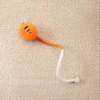 Cat chew rope toy, a fun and entertaining toy, cat chew rope plush toy [carrot design], only 1 available, will be shipped randomly.
