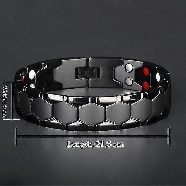 Titanium magnetisk rustfrit stål armbånd mænds terapi armbånd