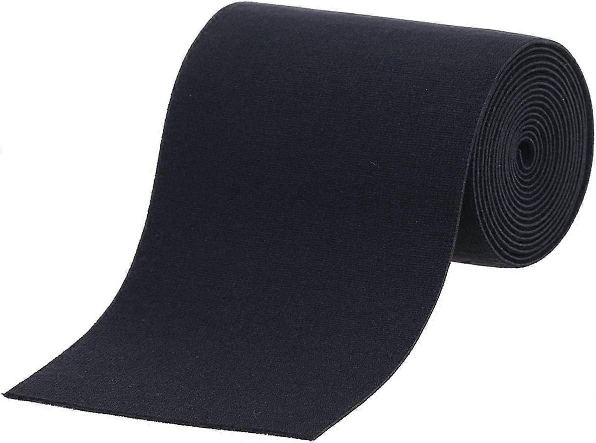 10 cm sort plys elastik, blød og behagelig syelastik - 2 meter sort