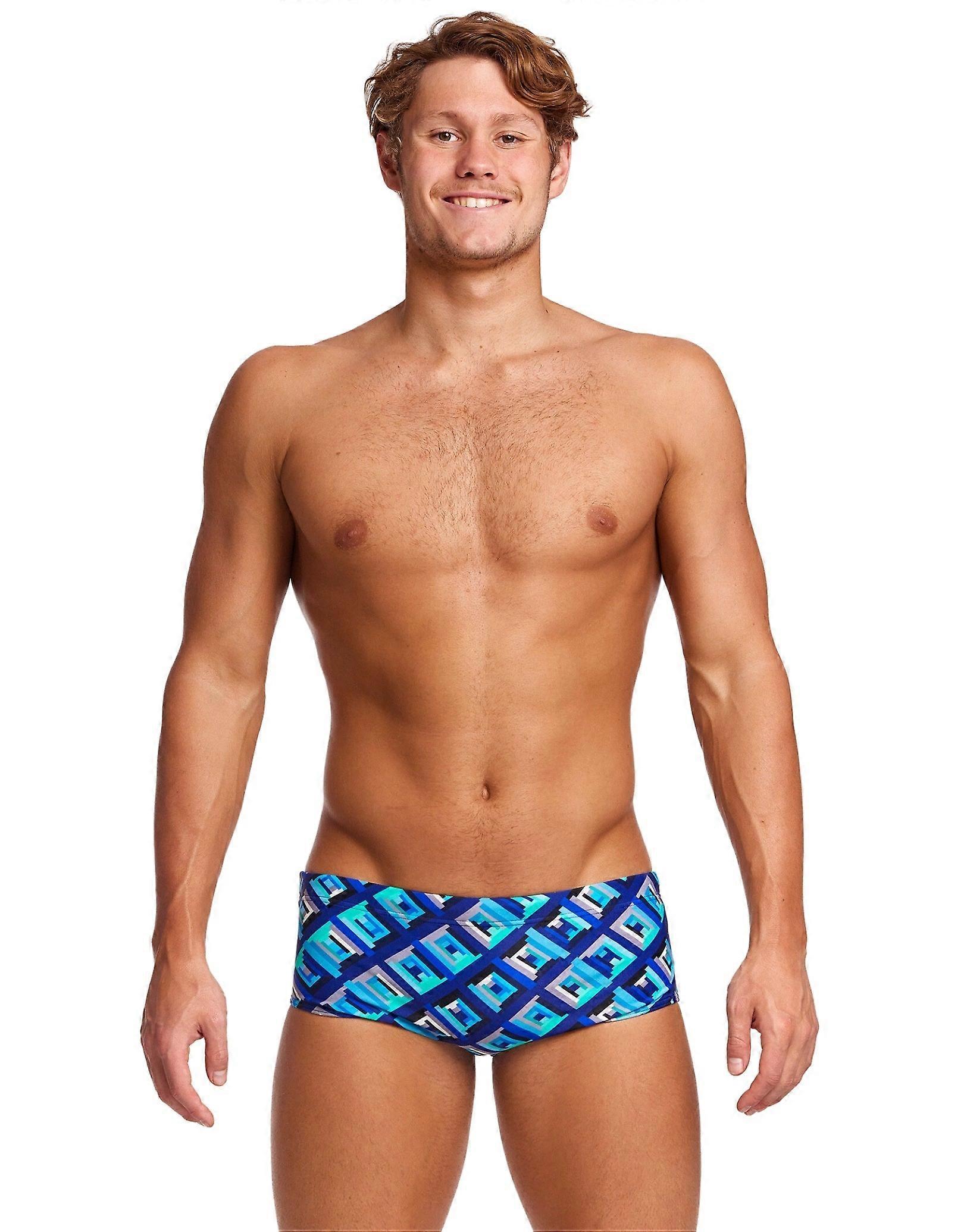 Funky Trunks Blue Bunkers Sidewinder Trunks - Blue