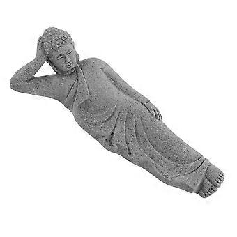 Statue décorative de Bouddha pour aquarium, ornement de Bouddha pour aquarium, couleur grise