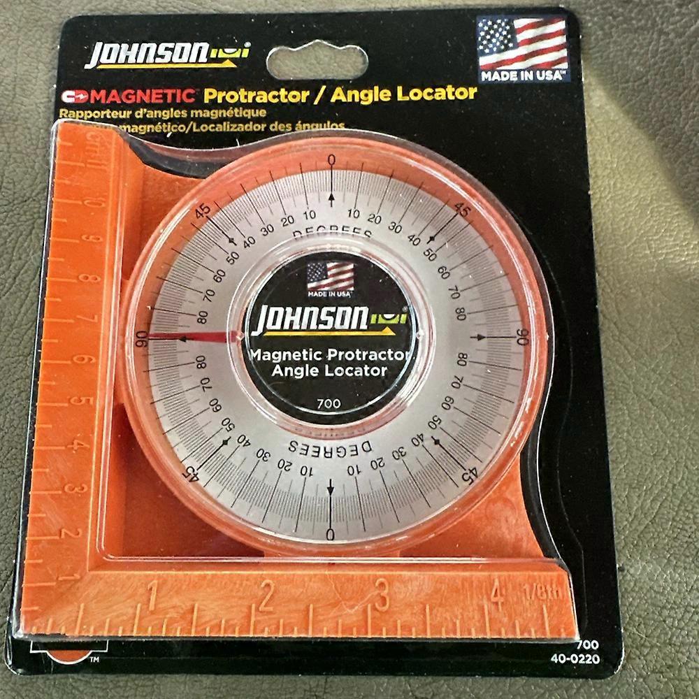 Johnson 700 Magnetic Protractor And Angle Locator Level & Tool