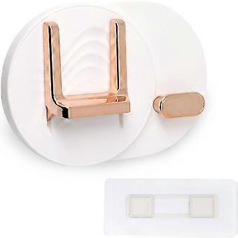 Haartrocknerhalter, selbstklebender Haartrocknerhalter Wandmontierte Haartrockner-Aufbewahrungsbox für Badezimmer, Schlafzimmer (weiß)