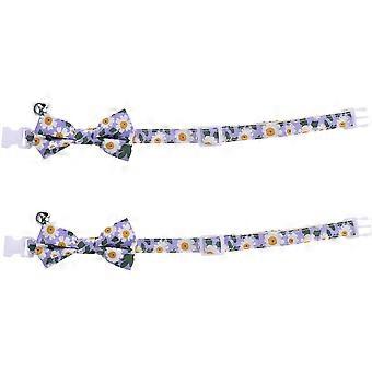 Pet Collar Cat Collar with Bell for 10Pcs Cute Adjustable Bow Tie Collars