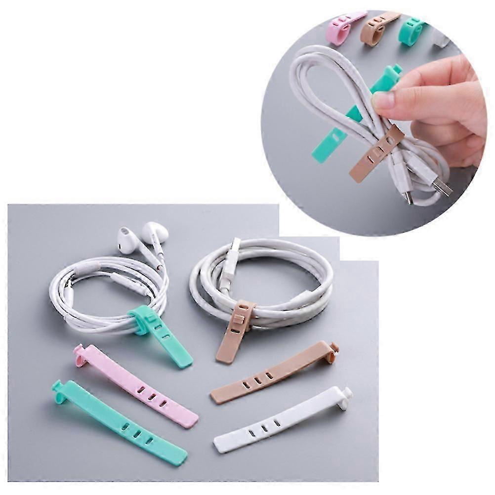 Cable Storage Organizer Silicone Winder for Cable Management 16Pcs