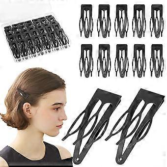 36 Pcs Black Snap Hair Clips, Hair Clips Metal Hair Barrettes Stocking Stuffers for Women Girls Hair Accessories Gift Christmas Gifts