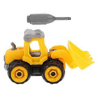 Funny Creative Car Toy Engineering Car Toy for Kids Use 1Pcs Yellow