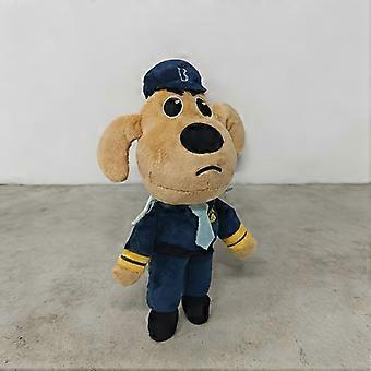 Brown Labrador Police Dog Plush Toy, Soft Huggable Stuffed Animal with Sheriff Uniform and Badge, Cuddly Gift for Birthday Christmas Easter, Bedtime R