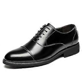 Chaussures de ville en cuir pour hommes, compatibles avec les vêtements, style britannique, toutes saisons, décontractées, idéales pour les mariages.