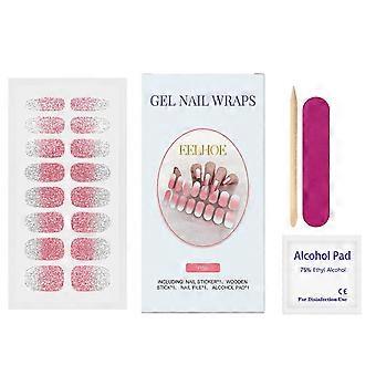 Soft Gel Nail Sticker Set Nail Paper Mini Fresh Shimmer Minimalist Soft Nail Sticker