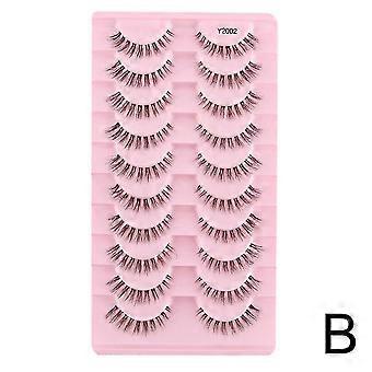 Cílios Falsos Transparentes 10pairs, Simulando o Curling Natural