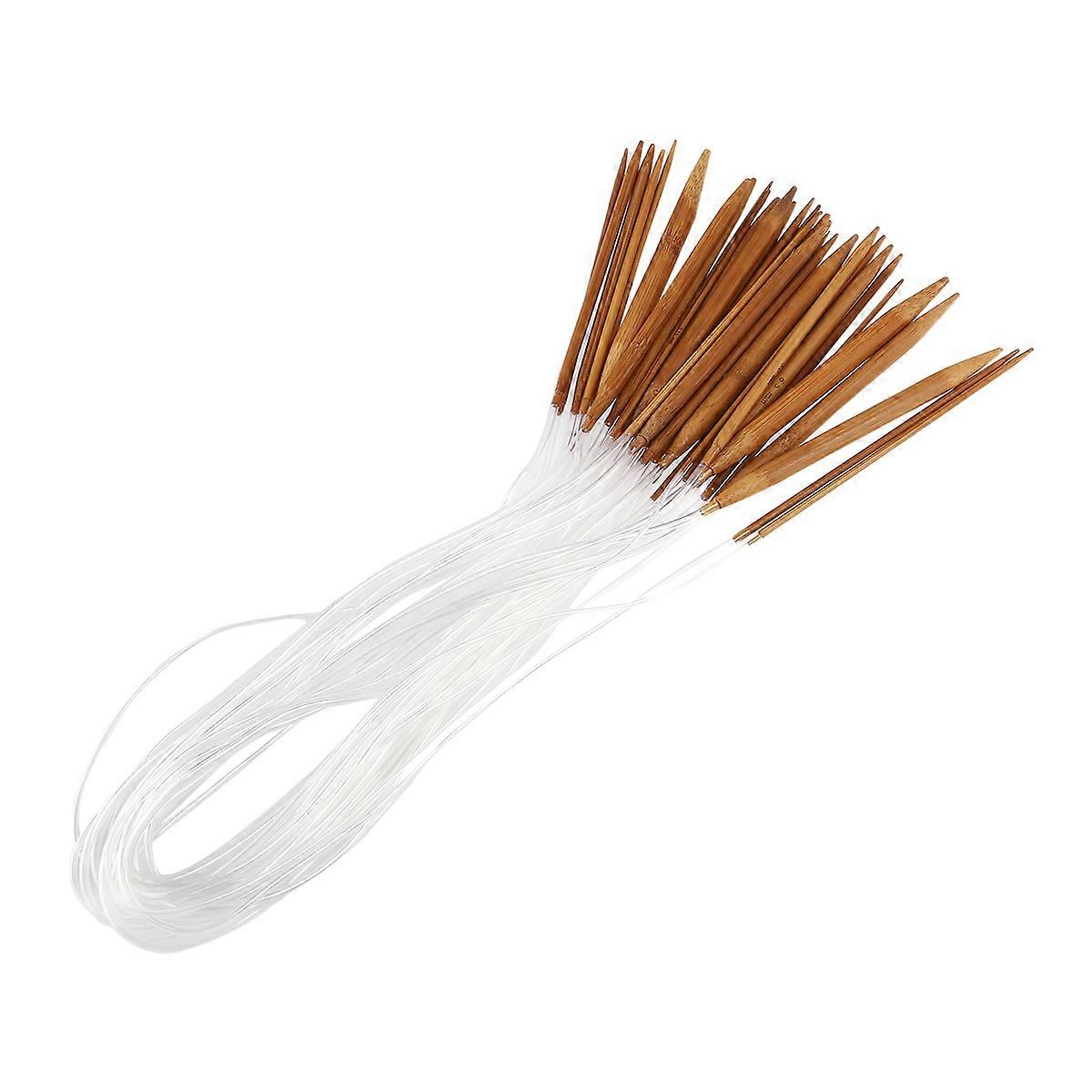 Professional Bamboo Knitting Needles Circular Set for Knitting 18Pairs