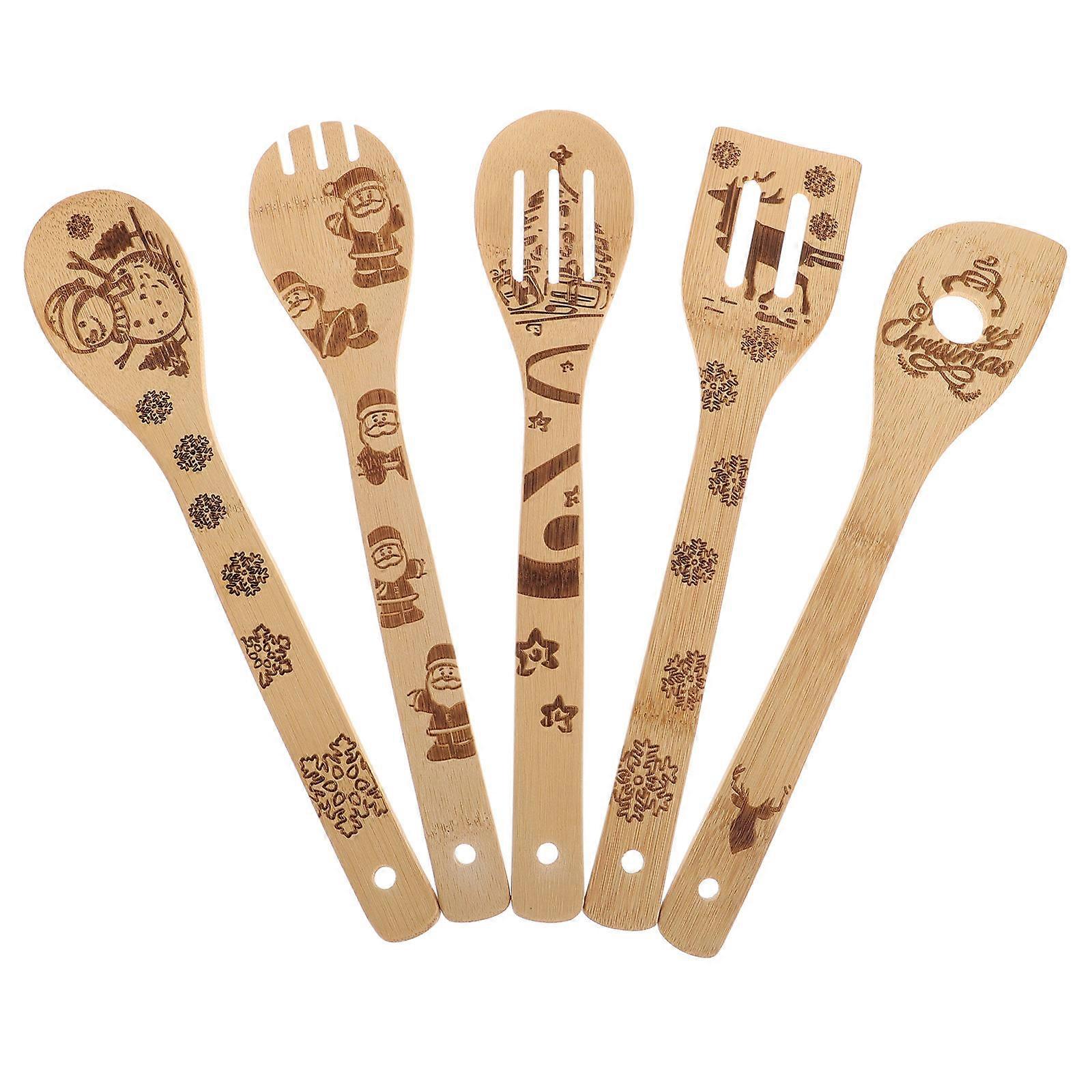 Bamboo Kitchen Practical Cooking Tool for Home 5Pcs Set