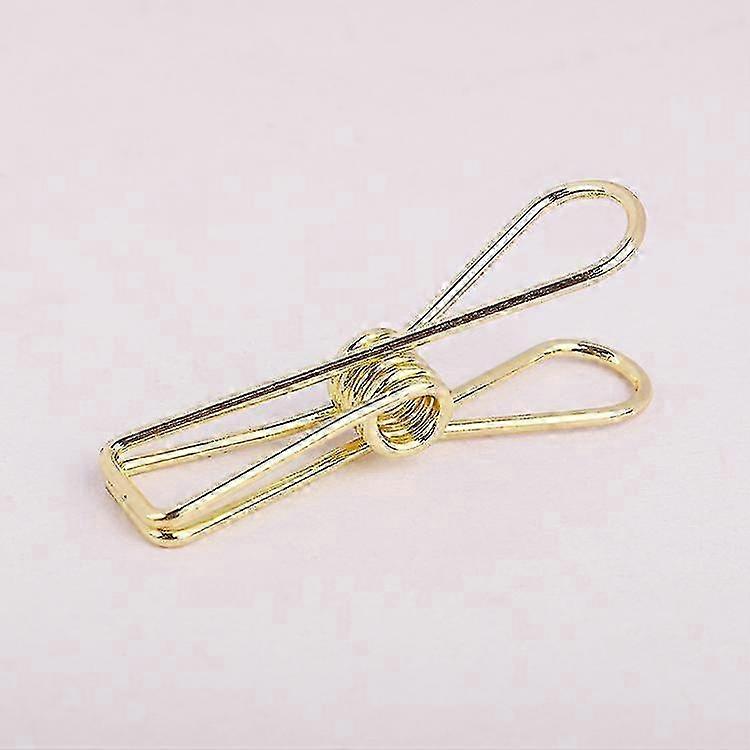 Gold Small Metal Clips - Versatile Utility