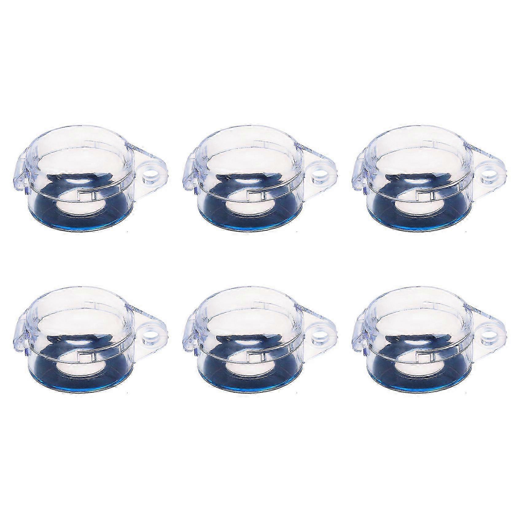 6X Clear 22mm Protective Cover Guard Case for Round Push Button Switch