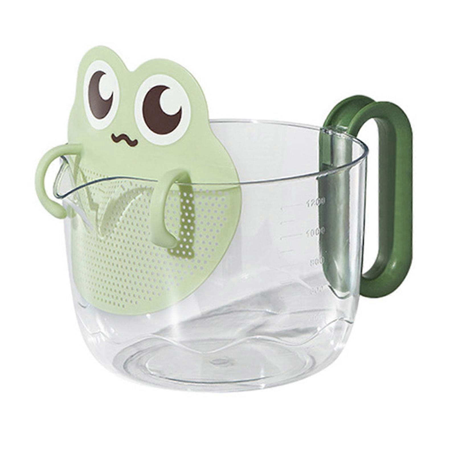 Measuring Cup with Filter for Egg Liquid and Fruit Cleaning