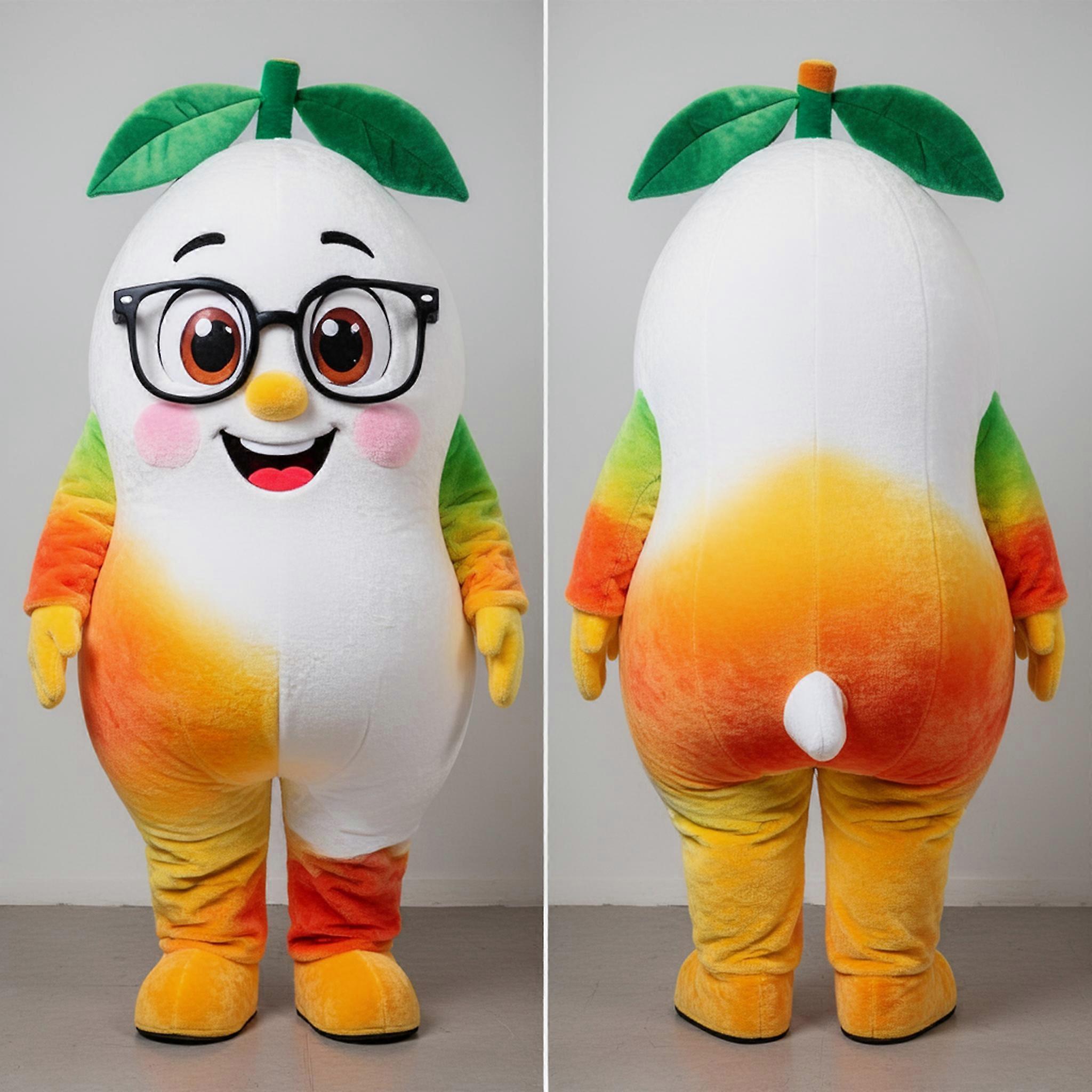 MASTICOT Golden Yellow Rounded Mango Mascot