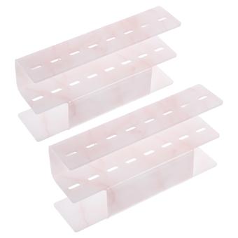 Acrylic Tweezer Holder for Storage 8Pcs Pink Eyelash Extension Stand