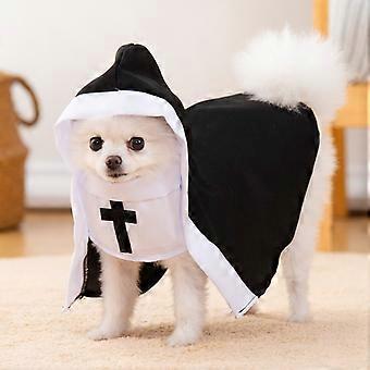 Halloween Pet Nun Costume Clothes for Dogs and Puppies