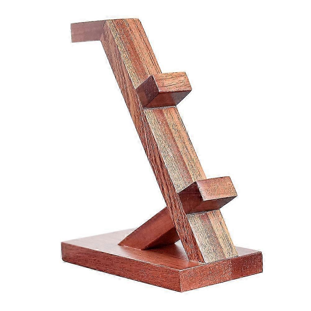 Suitable compatible with Ps5/Xbox Game Controller Bracket, Headphone Headset Bracket, Solid Wood Bracket, Three-Layer Storage