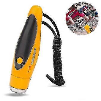 120-150 dB, Three-tone Electronic Whistle with Handheld Survival Whistle, ABS Material, Orange/Black/Blue