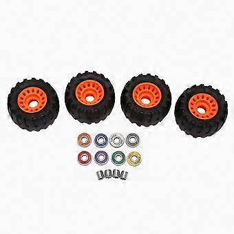All Terrain Off Road Skateboard Longboard Wheels (Set of 4 Includes Bearing Sleeves)