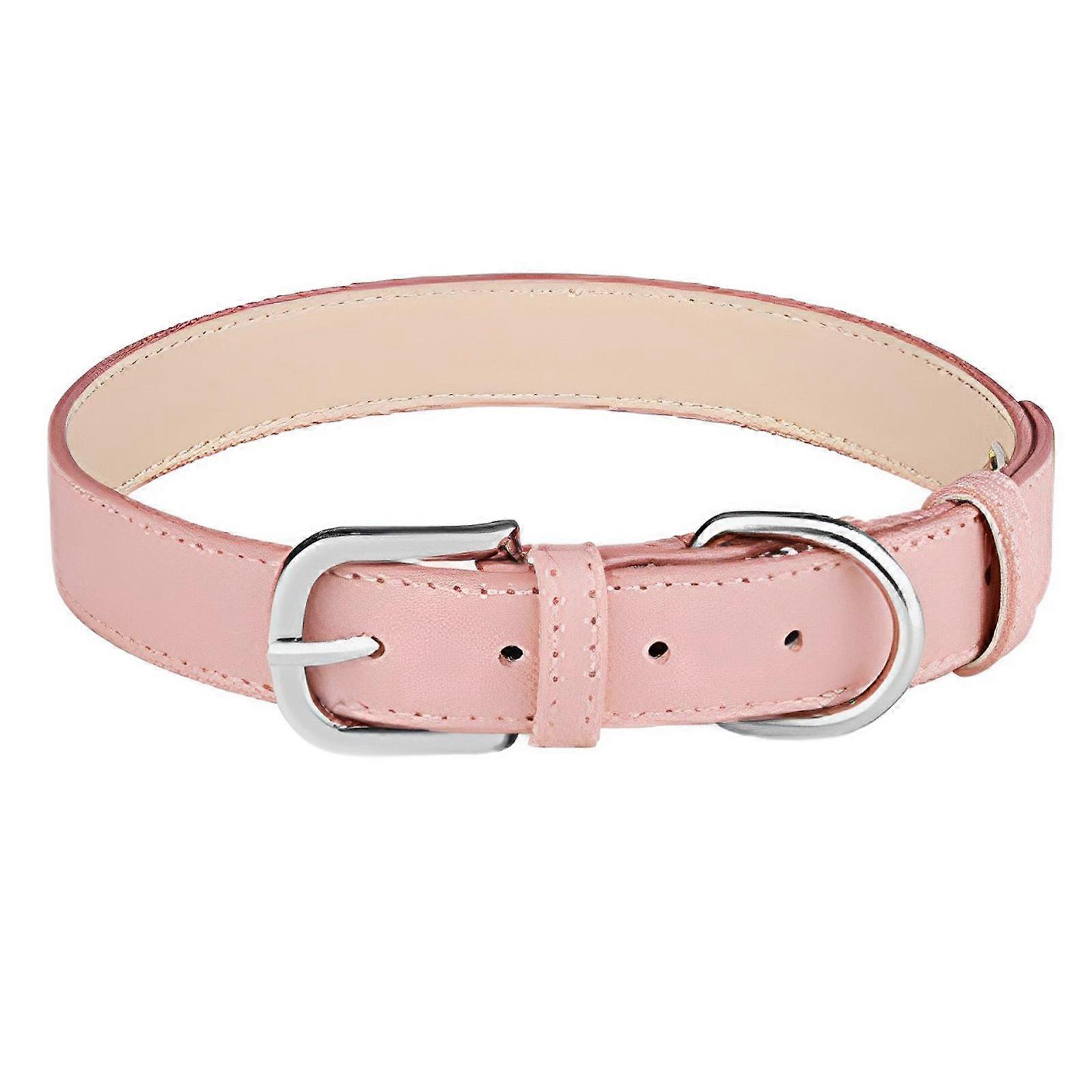 Soft Padded Leather Waterproof Dog Collar