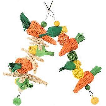 Interesting Parakeet Toy Hanging for Playing 8Pcs Bird Supply