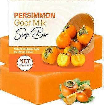 Persimmon sæbebar til kontrol af kropslugt, lysnende hud, naturlig deodorant