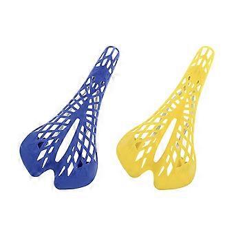 Mountain Bike Saddle Ergonomic Spider Web Saddle for Man Woman Yellow