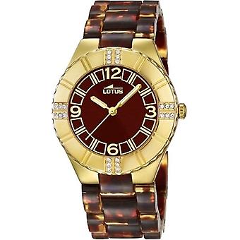 Lotus trendige Quarz Analog Woman Uhr mit L15910/4 Kunststoff Armband
