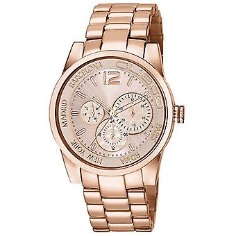 Custo Sportuhr für Frauen AnalogQuarz mit Edelstahl Armband in Gold CU040204 vergoldet