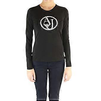 ARMANI JEANS 5J00Z 0208 Womens T Shirt Crew Neck Cotton Long Sleeve Casual Tee