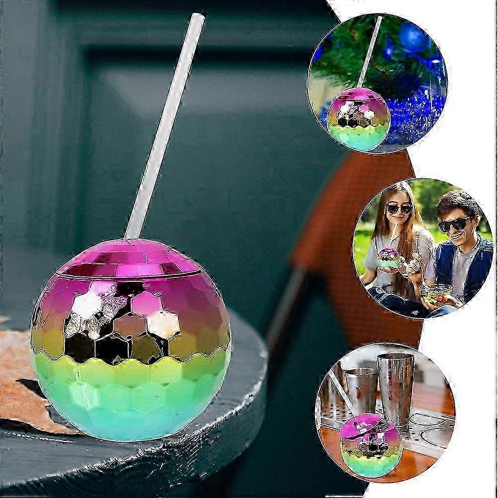 Household Use with Straw 2Pcs Decorative Cups