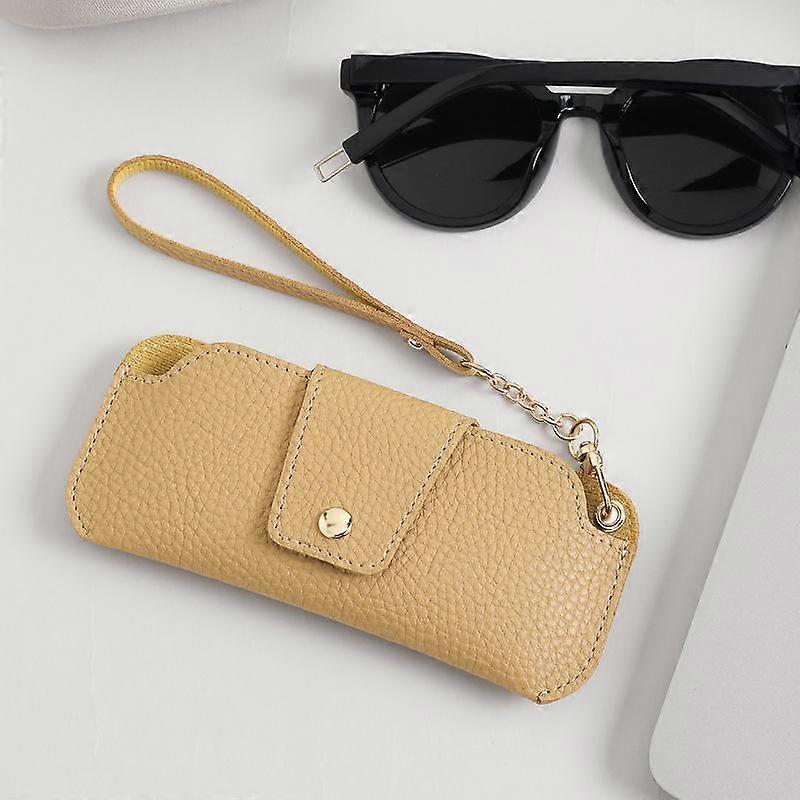 PU Leather Glasses Case With Wrist Strap