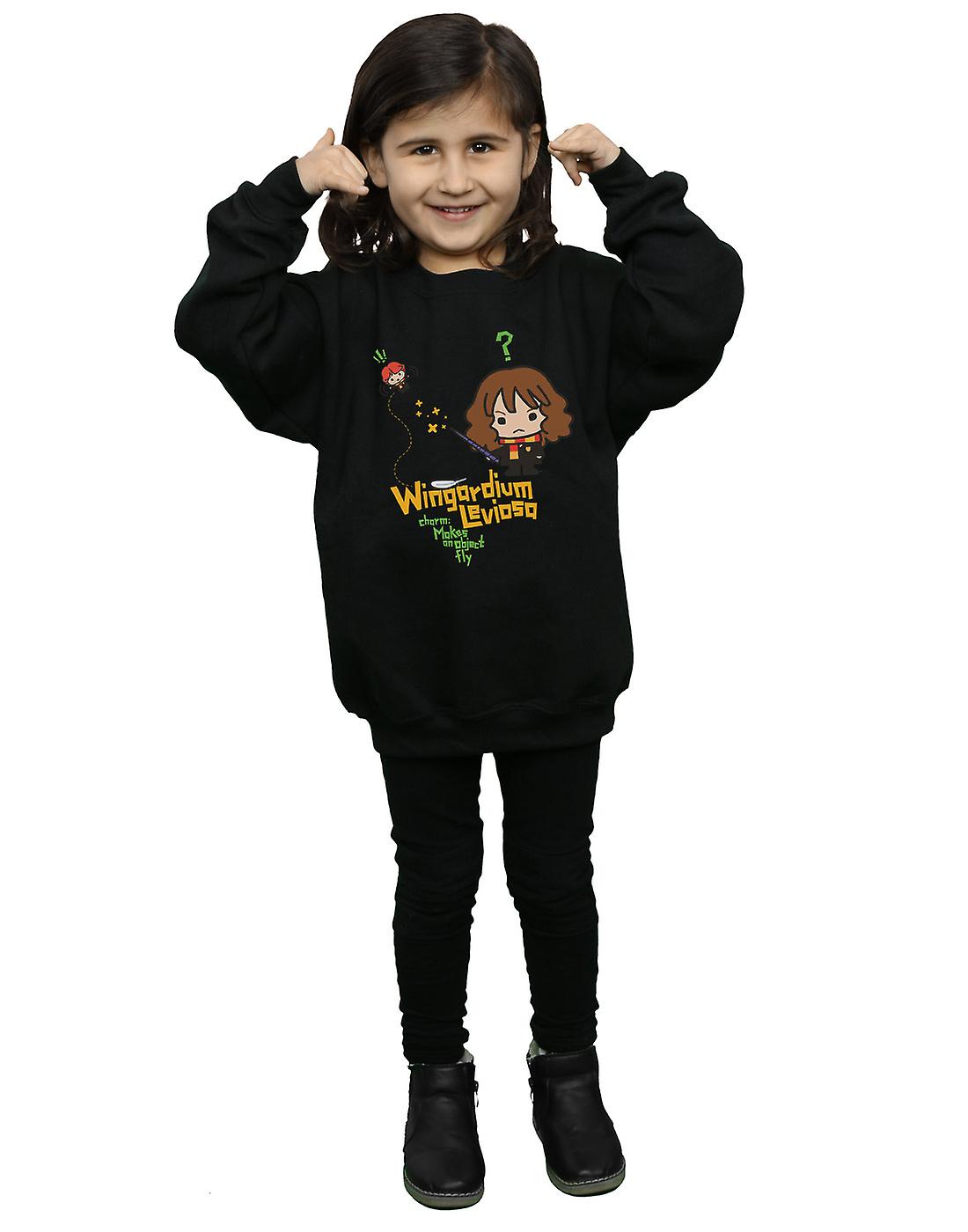T-shirt Harry Potter Hermione Granger Wingardium Leviosa - Coton Doux - Licence Officielle - Pour Enfants Et Ados