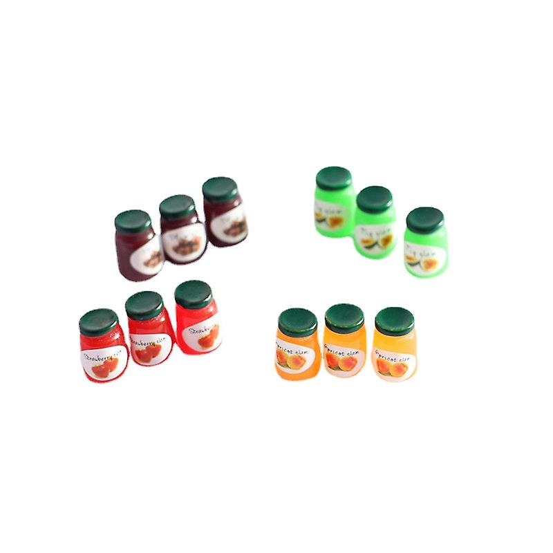 Miniature Furniture Toy Dolls House Diy Decoration Accessories Mini Jam Resin