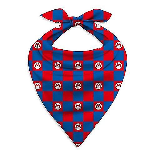 Super Mario Unisex Adult Checked Bandana
