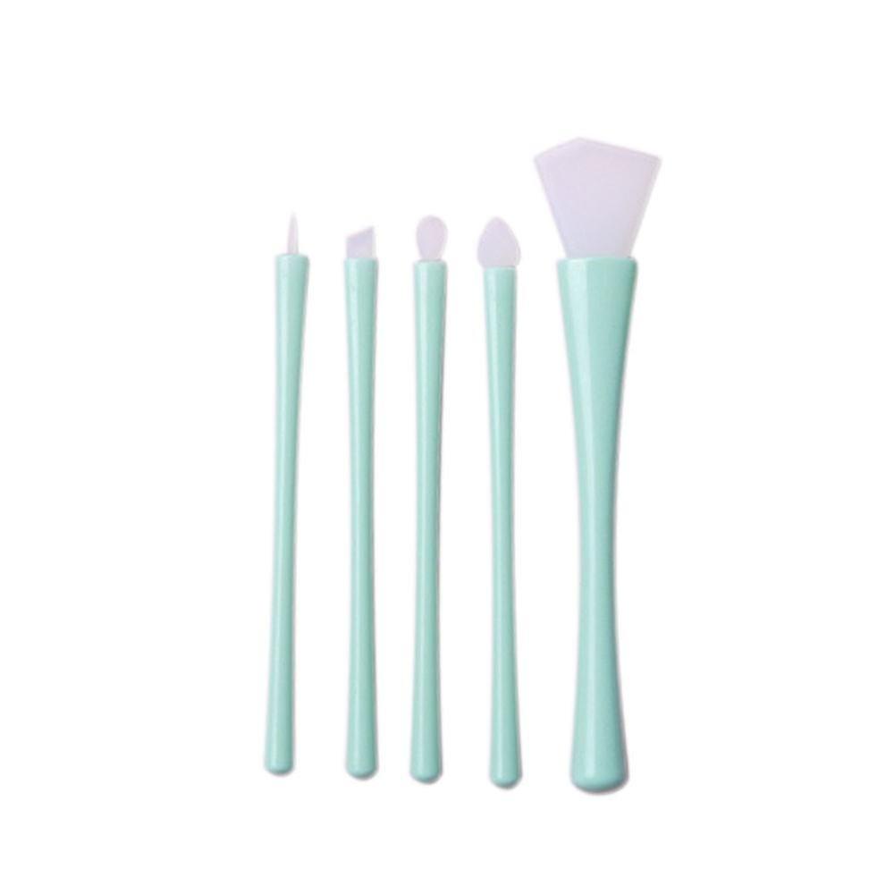 5pcs Silicone Makeup Brush Kit Foundation Eyeshadow Brush Tool