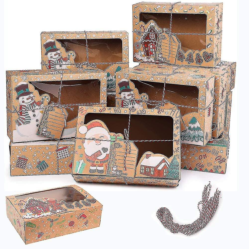 Christmas Cookie Boxes.12stk Christmas Wrapping Boxes.bakery Boxe @bugu