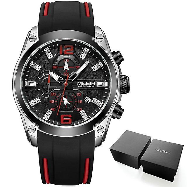 Megir Men's Chronograph Analog Quartz Watch With Date